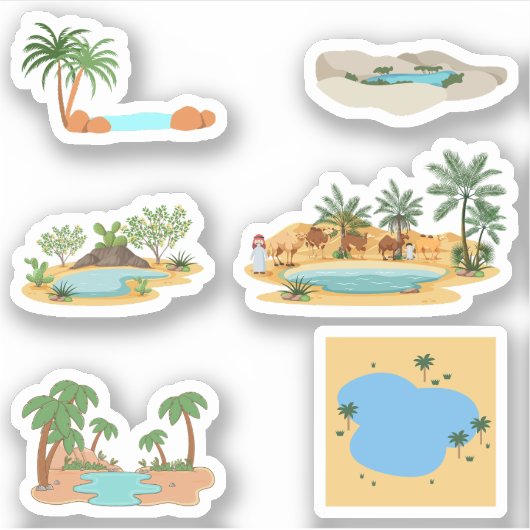 Desert Oasis Stickers (Voorkant)