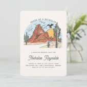 Désert occidental | Bachelor Party Invitation (Debout devant)