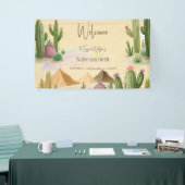 Desert Oh Cactus Boy Boho Arch Baby shower Spandoek (Beurs)