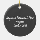 Desert Old West Cactus Saguaro Arizona Ornament (Achterkant)