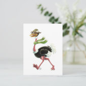 Desert Ostrich Runner Briefkaart (Staand voorkant)