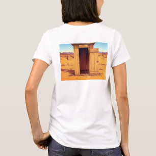 Desert Outhouse femmes blanc T-shirt dos