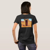 Desert Outhouse femmes noir T-shirt dos (Dos entier)