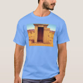 Desert Outhouse hommes bleu T-shirt (Devant)