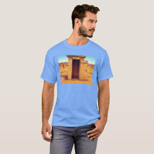 Desert Outhouse mannen blauw T-shirt