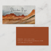 Desert Red Rocks Carte de visite (Devant / Derrière)