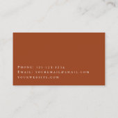 Desert Red Rocks Carte de visite (Dos)