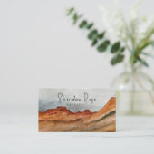 Desert Red Rocks Carte de visite (Debout devant)