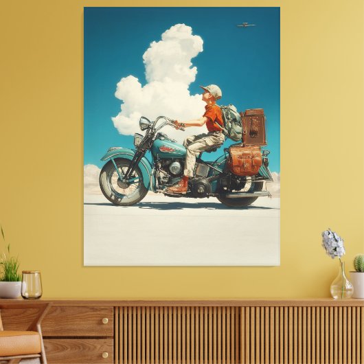 Desert Ride Adventure Escape Canvas Afdruk (Insitu (Woonkamer))
