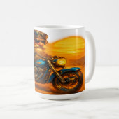 "Desert Ride Biker Mug - Moto Vintage Art Pr (Devant droit)