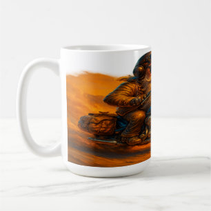 "Desert Ride Biker Mug - Moto Vintage Art Pr