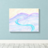 Desert River Canvas Afdrukken (Insitu (Houten vloer))