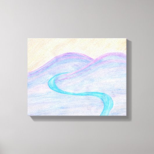 Desert River Canvas Afdrukken (Voorkant)