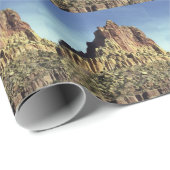 Desert Rock Mountain Peak Landscape Foto Cadeaupapier (Rol Hoek)
