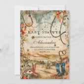 Desert Rodeo Western Baby Shower Kaart (Voorkant)