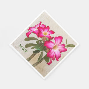 Desert Roos Bloemen Papieren servet