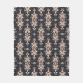 Desert Roos Charm Fleece Deken (Voorkant)