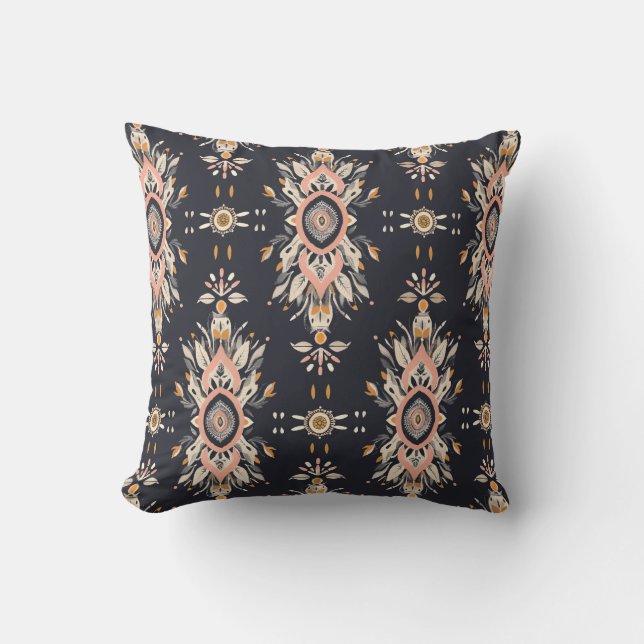 Desert Roos Charm Kussen (Voorkant)