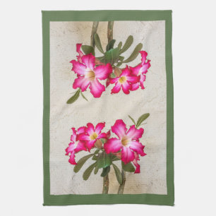 Desert Roos Flowers Keukenhanddoeken