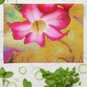 Desert Roos Flowers op Zand Keuken Handdoeken (Gevouwen)