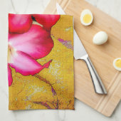 Desert Roos Flowers op Zand Keuken Handdoeken (Quarter Fold)