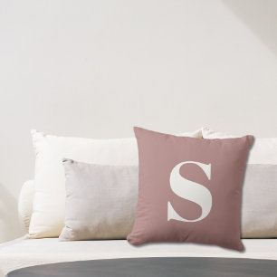 Desert Roos Initiaal Monogrammed Outdoor Kussen