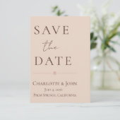 Desert Rose – Minimalist Wedding  Save the Date  (Debout devant)