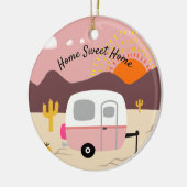 Desert RV Camper Keramisch Ornament (Links)