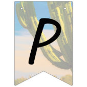 Desert Saguaro Cactus Huwelijksrepetitie Diner Vlaggetjes (Eerste vlag)