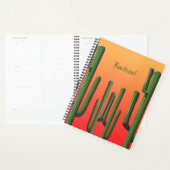 Desert Saguaro Cactus Sunset Personalized Planner (Display)