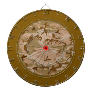 Desert Sand Camouflage Dart Board Dartbord