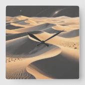 Desert Sands Wall Clock Vierkante Klok (Voorkant)