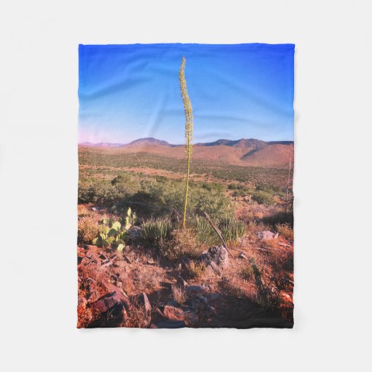 Desert Scene Fleece Deken (Voorkant)
