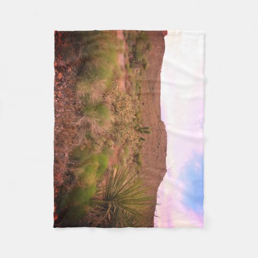Desert Scene Fleece Deken (Voorkant)
