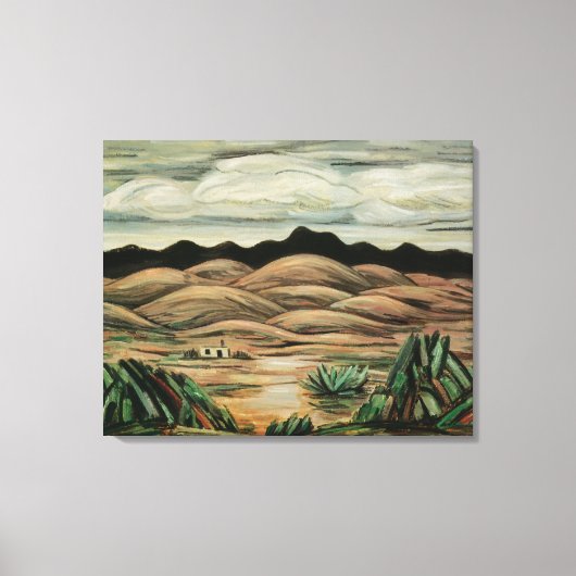 Desert Scene van Marsden Hartley,  Kunst Canvas Afdruk (Voorkant)