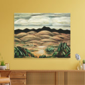 Desert Scene van Marsden Hartley,  Kunst Canvas Afdruk (Insitu (Woonkamer))