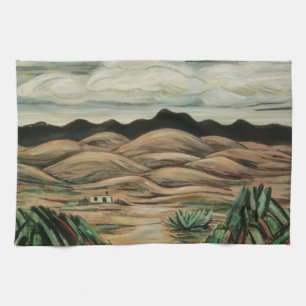 Desert Scene van Marsden Hartley, Kunst Theedoek