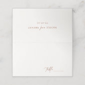 Desert Sienna Minimalist Wedding (Buitenkant ongevouwen)