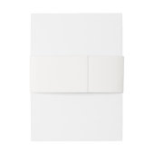 Desert Sienna Minimalist Wedding Uitnodigingen Wikkel (Achterkant Voorbeeld)