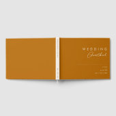 Désert simple | Burnt Orange Mariage Livre d'invit (Complet)