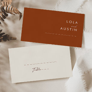Désert simple Carte de Mariage plat en terre cui