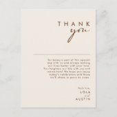 Désert simple | Carte de remerciements blanc natur (Devant)