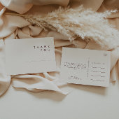 Désert simple | Carte postale Merci Mariage nature