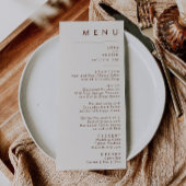 Désert simple | Menu Dîner Mariage Blanc Naturel