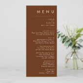 Désert simple | Menu Mariage de la cannelle foncée (Debout devant)