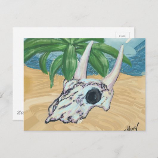 Desert Skull Briefkaart (Voorkant / Achterkant)