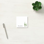 Desert Southwest Cactus Elegant Script Post-it® Notes (Kantoor)