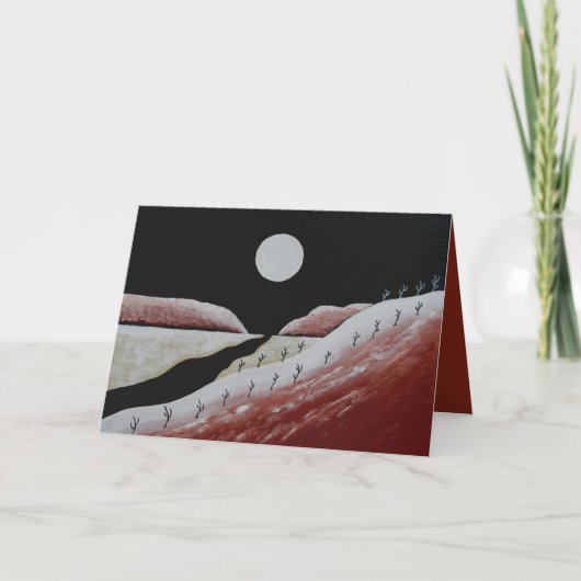 Desert Southwest Cactus Kerstmis Feestdagen Kaart (Voorkant)