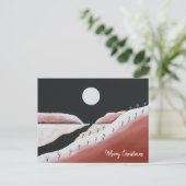 Desert Southwest Kerstcactus Feestdagenkaart (Staand voorkant)