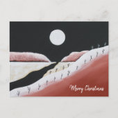 Desert Southwest Kerstcactus Feestdagenkaart (Voorkant)